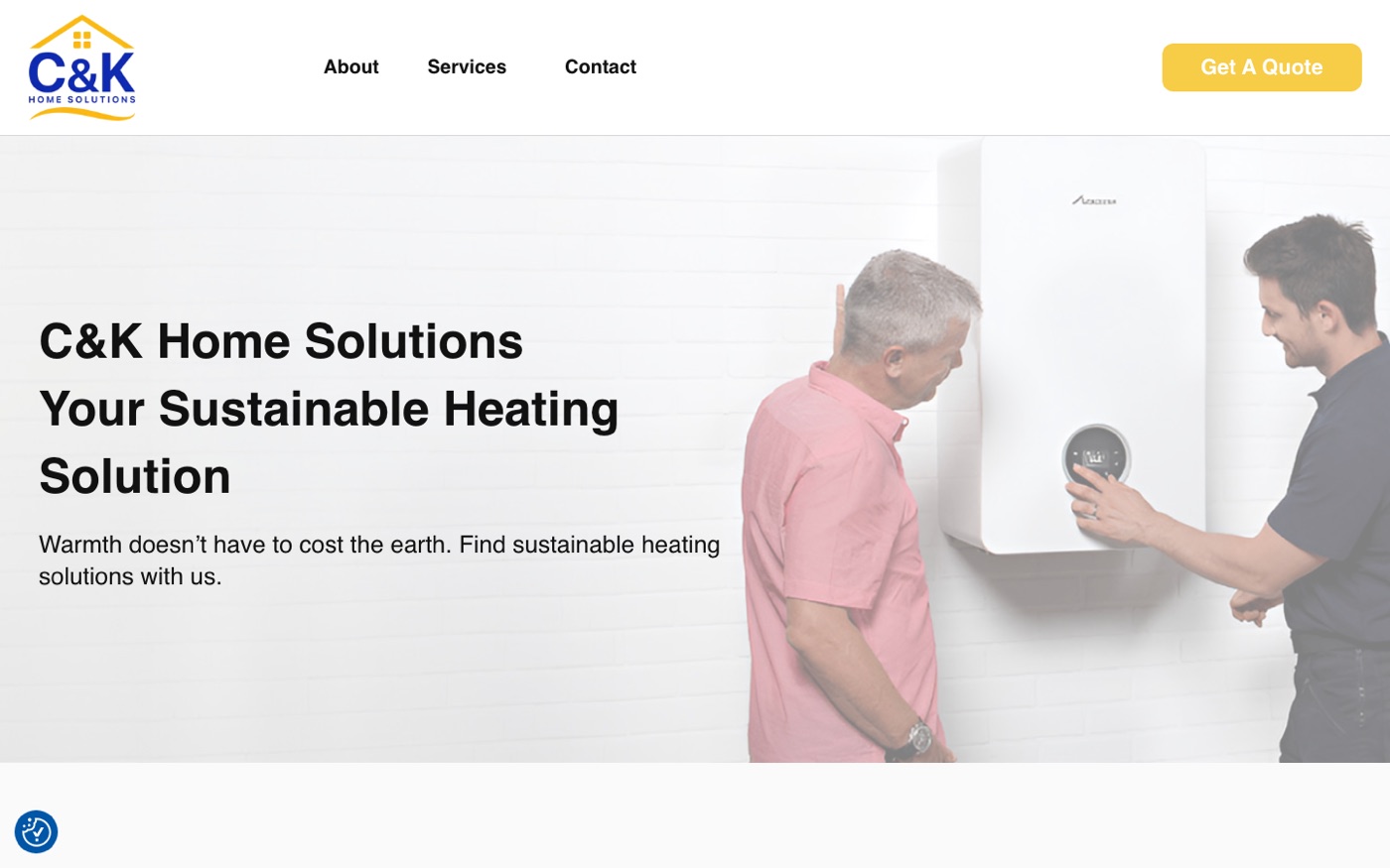 C&K Home Solutions old website