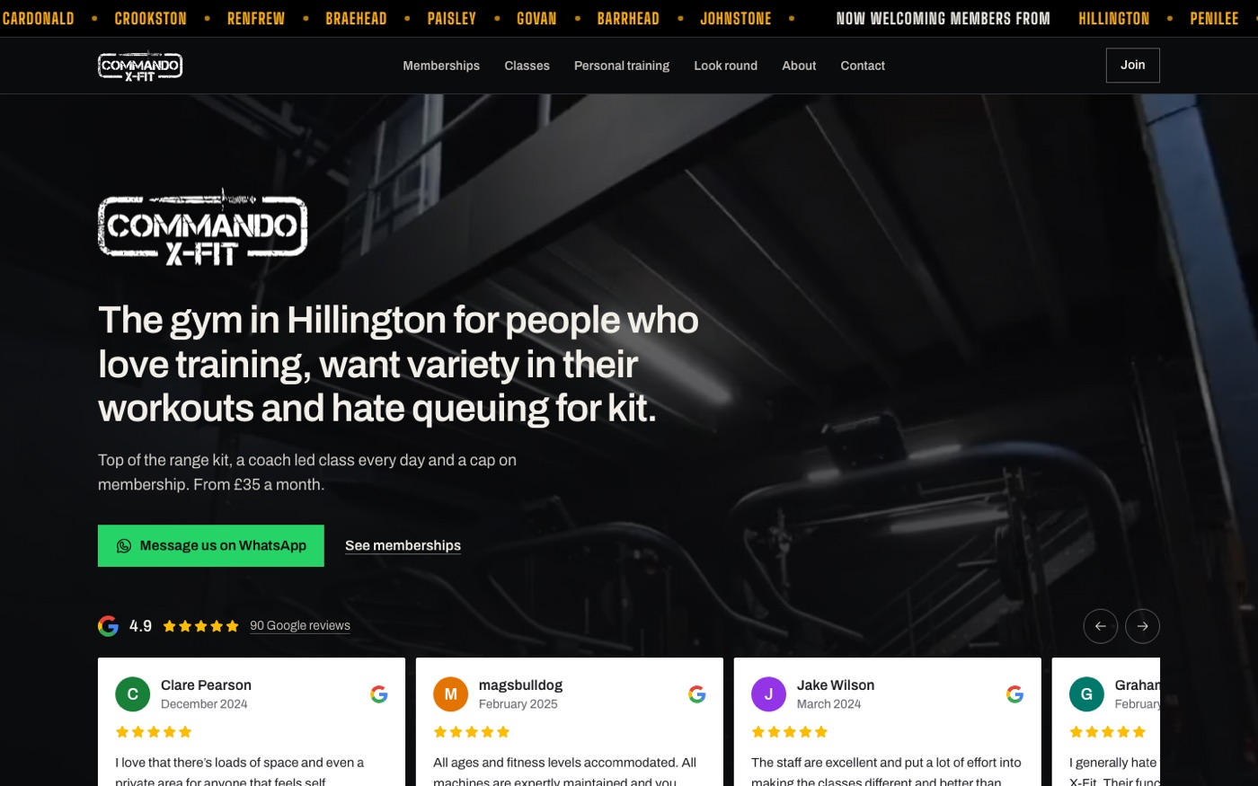 Commando X-Fit new website