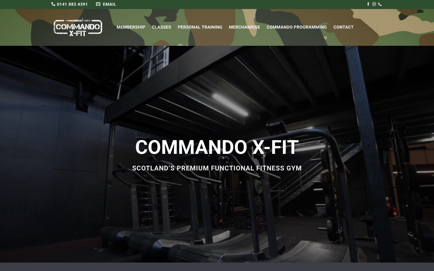 Commando X-Fit old website