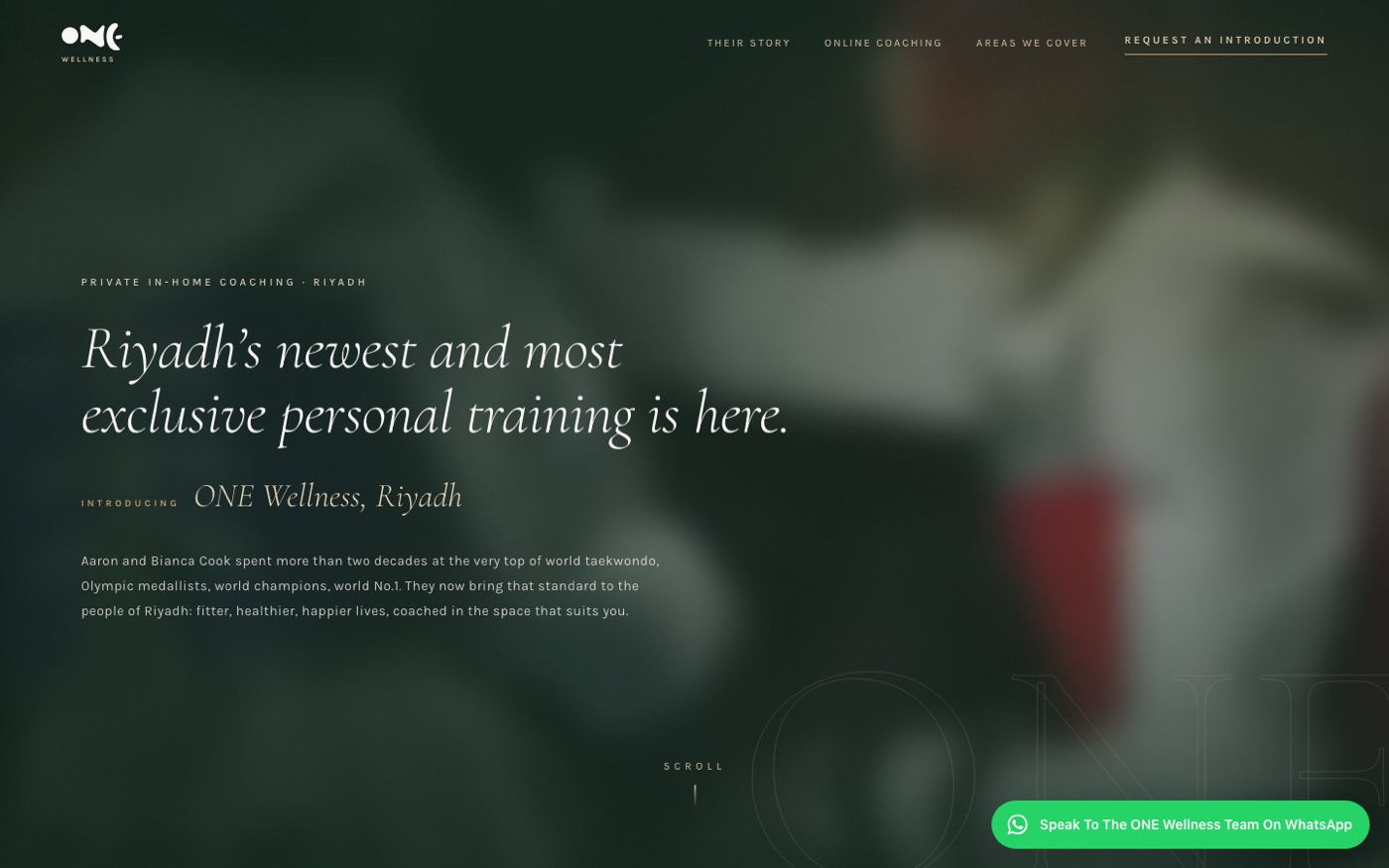ONE Wellness new website