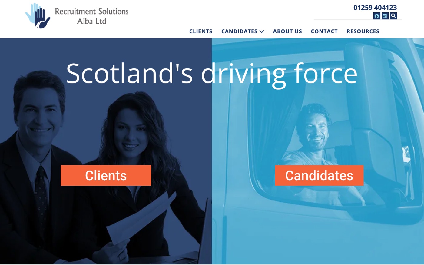 Recruitment Alba old website