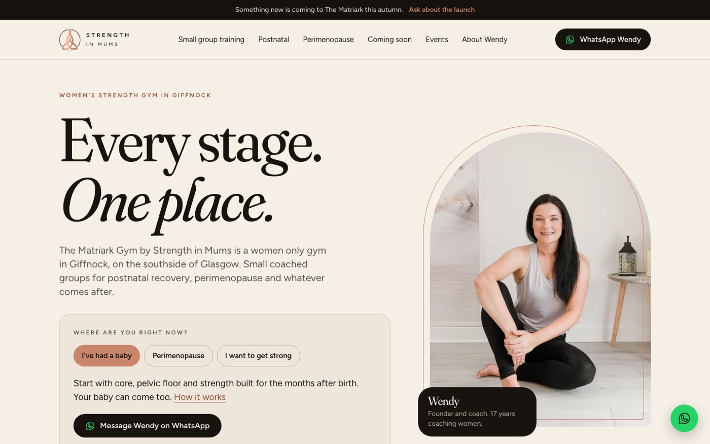Strength in Mums new website
