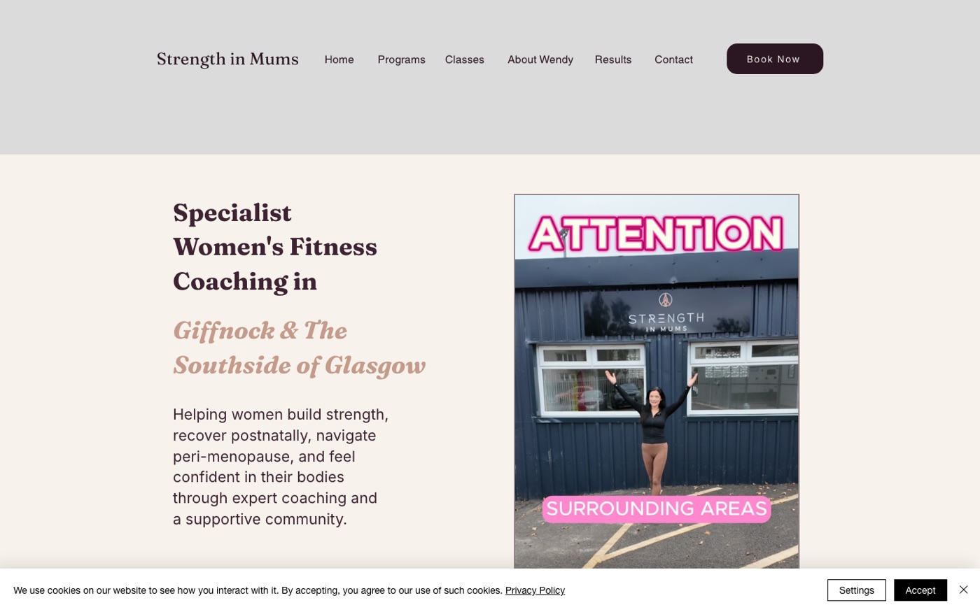 Strength in Mums old website